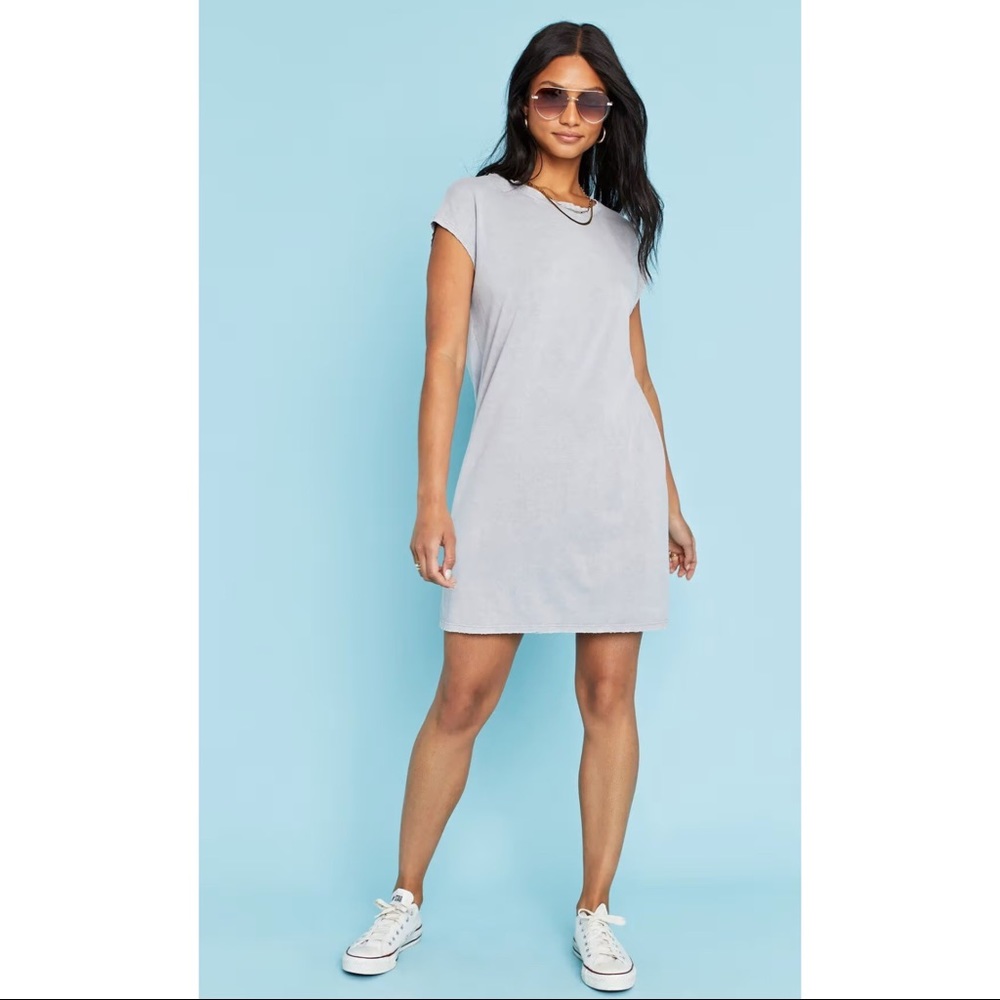 Project Social T Wave Washed Dress - MW Silver